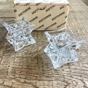 Michael Fina Crystal candlesticks